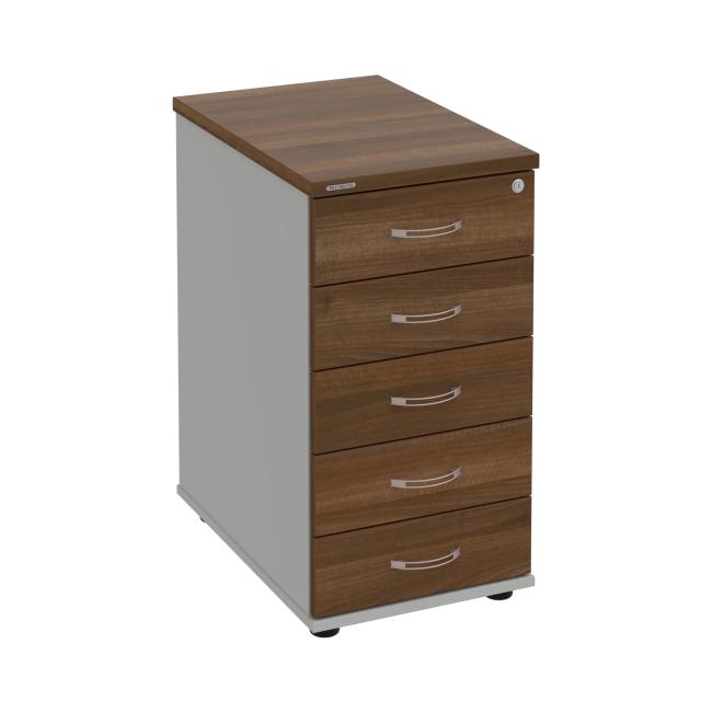 Hobis container, 40x75.5x60 cm, walnut/grey