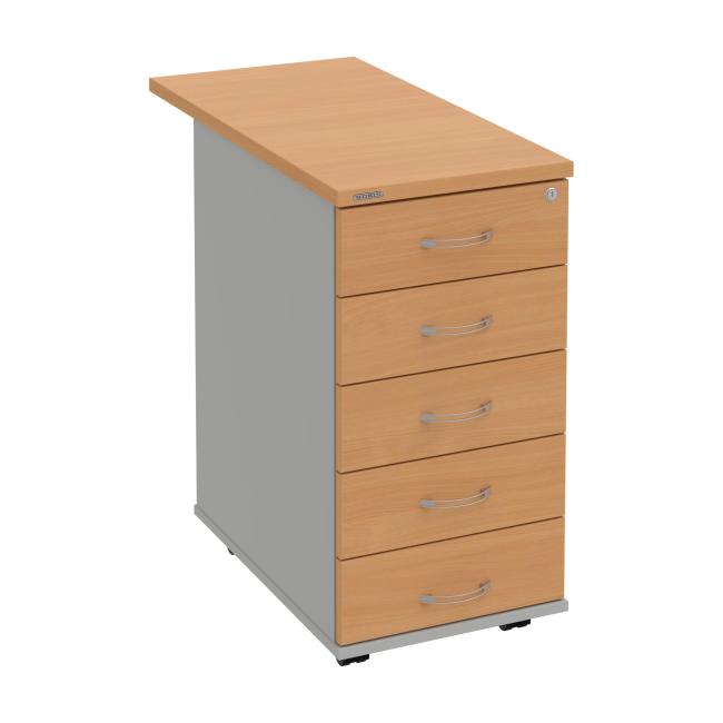 [ON258128] Kontajner Hobis, 40x75,5x80 cm, buk/sivý