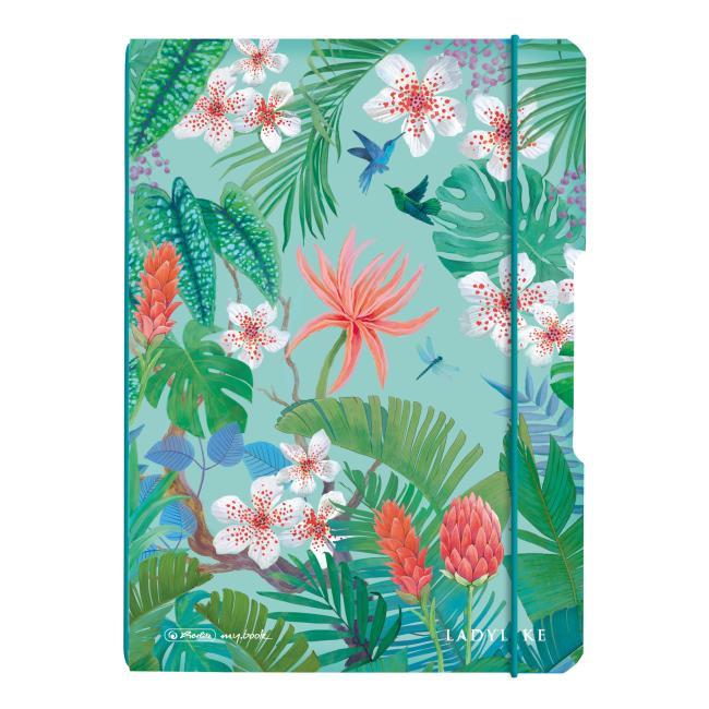 [HL044283] Zošit Herlitz my.book Flex Ladylike Jungle A5 40 listov bodkovaný