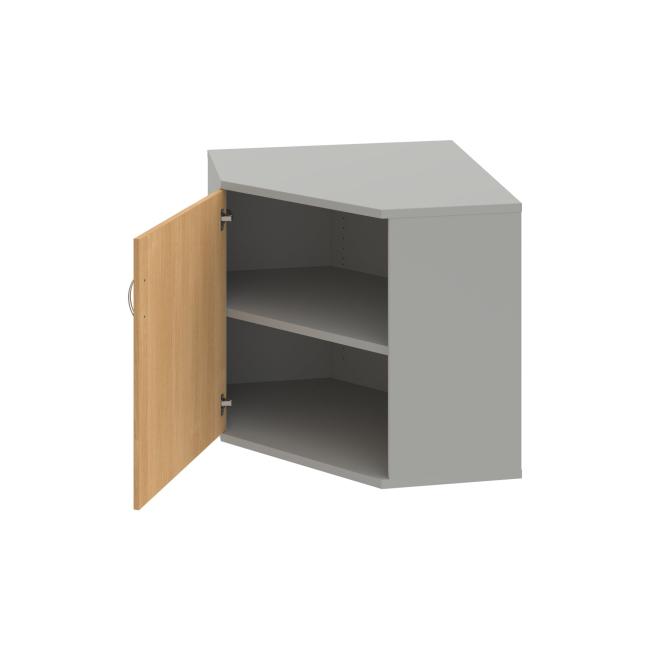 Shelf cabinet L Strong, 80x76.8x40 cm, oak/grey