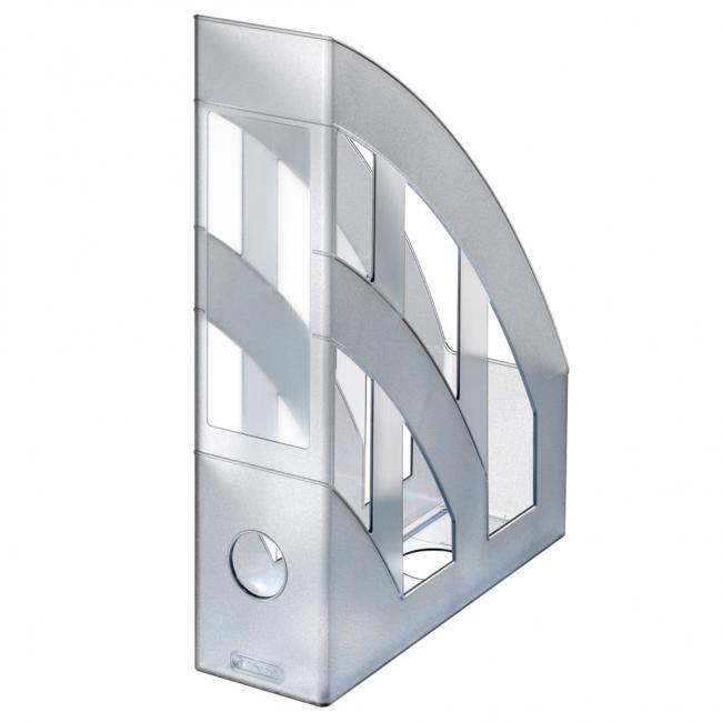 Magazine rack Herlitz transparent gray
