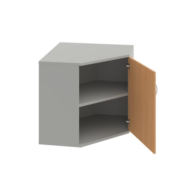 Strong shelf cabinet, 80x76.8x40 cm, beech/grey