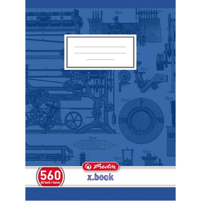 Notebook Herlitz 560, A5, clean, 70g/m2