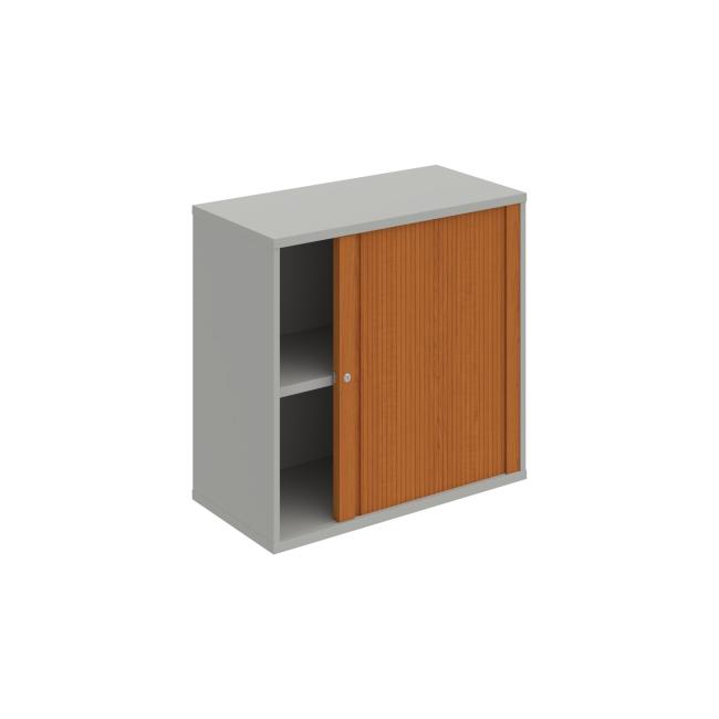 Strong shelf cabinet, 80x76.8x40 cm, cherry/grey