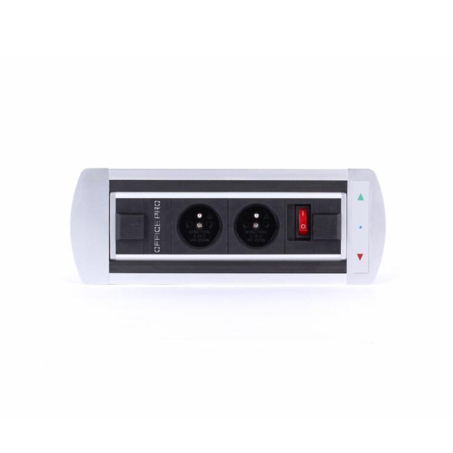 Zásuvný elektrický otočný panel Trezor 011, strieborný