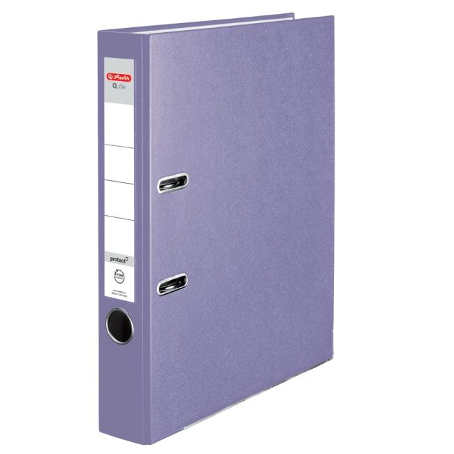 [HL078997] Lever filer Herlitz Q.file 5cm pastel purple