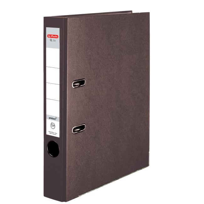 Lever filer Herlitz Q.file 5cm brown