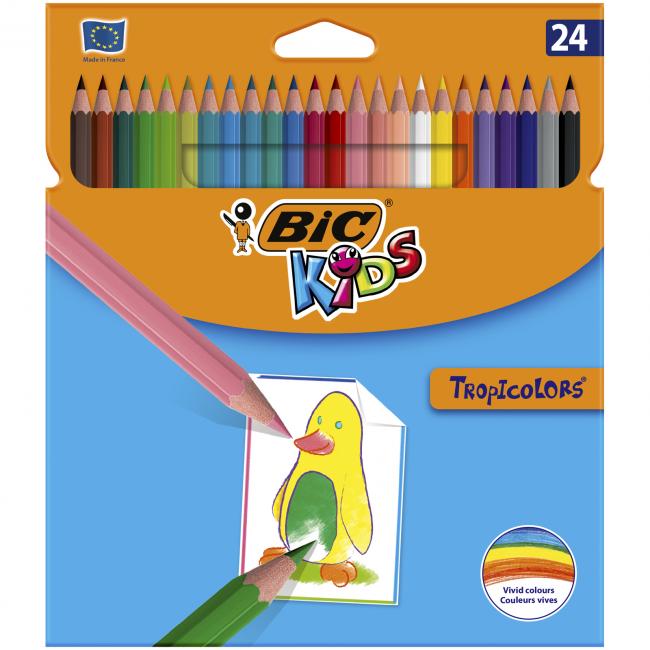 BIC pastelky Tropicolors, 24 ks