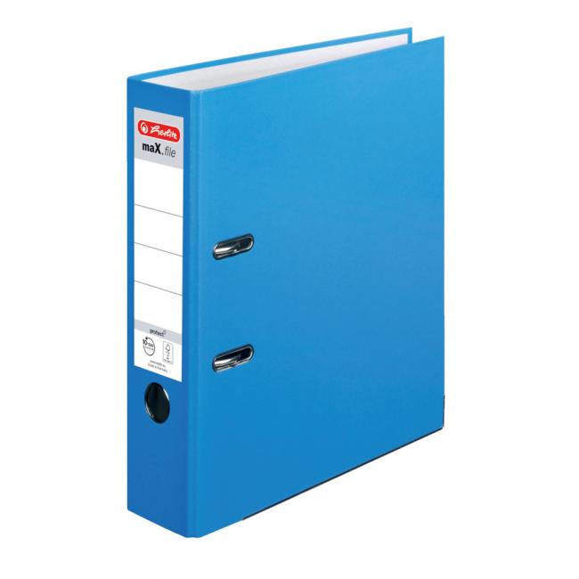 Pákový zakladač Herlitz maX.file Color Blocking poloplastový 8cm Baltic blue