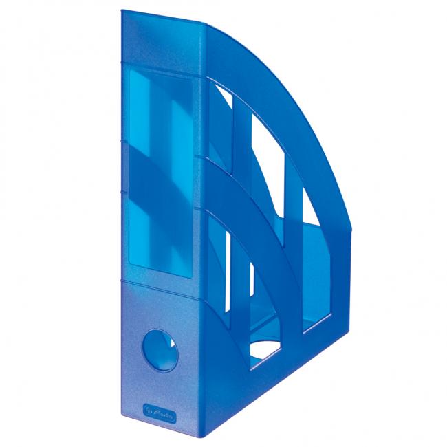 [HL095255] Magazine rack Herlitz transparent blue