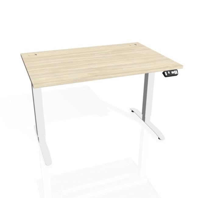 Motion desk, PO, 3S, 140x61 - 128x80 cm, agate/white