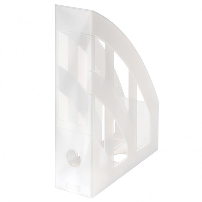 Magazine rack Herlitz transparent white