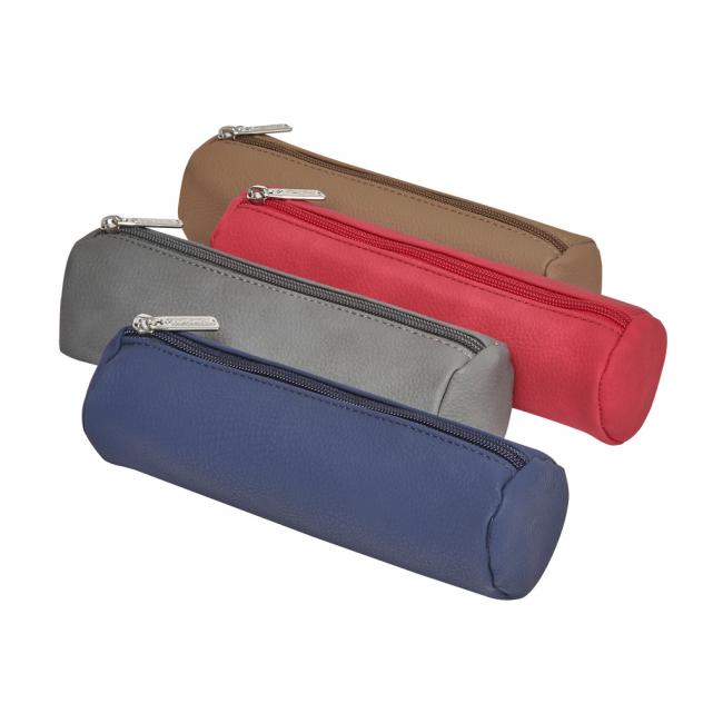 [HL200883] Herlitz round case in imitation leather, mix of colors