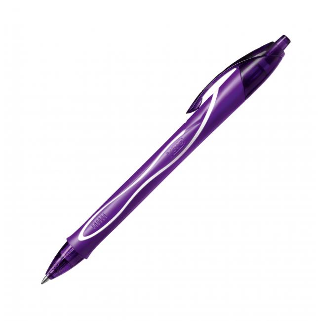 Gel pen Bic Gelocity Quick Dry purple