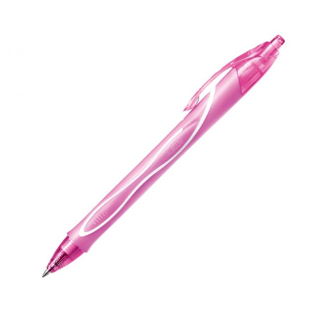 Gel pen Bic Gelocity Quick Dry pink