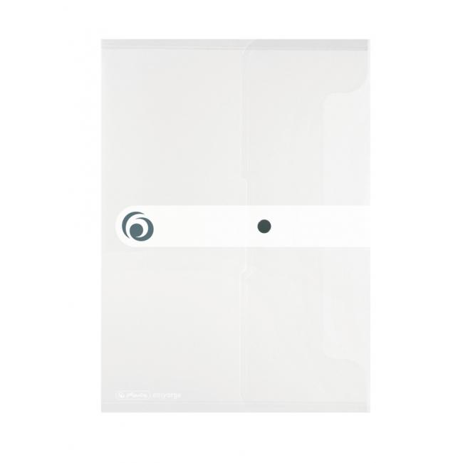 A4 plastic cover with a clear Herlitz Easy Orga stud