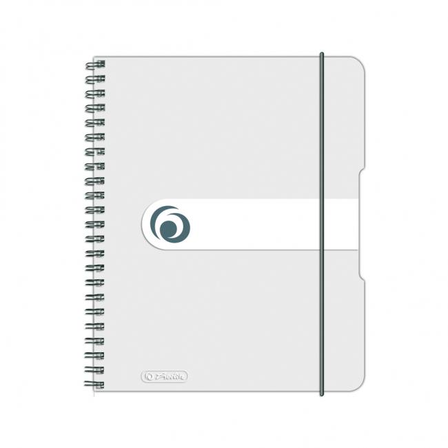 Square notepad Herlitz Easy Orga A5 80 sheets transparent white