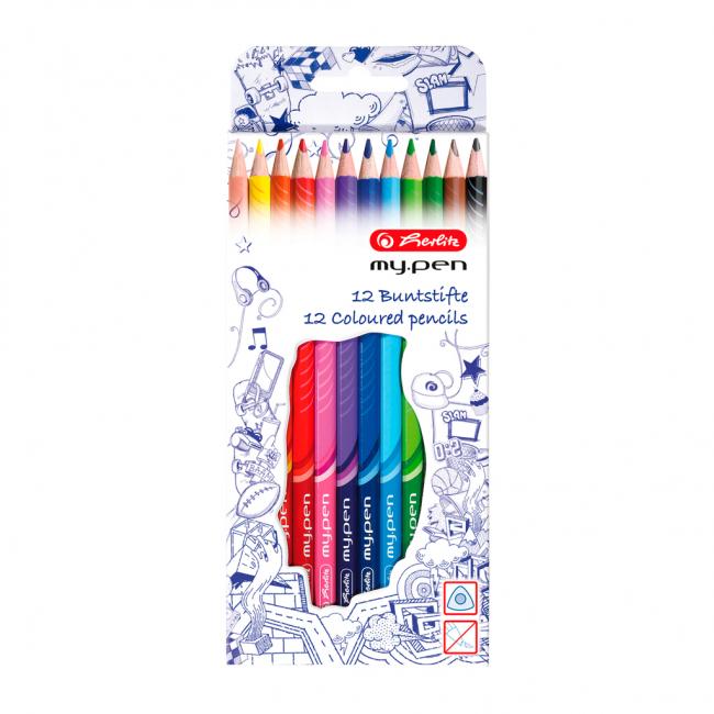 Herlitz my.pen trojhranné pastelky 12 ks