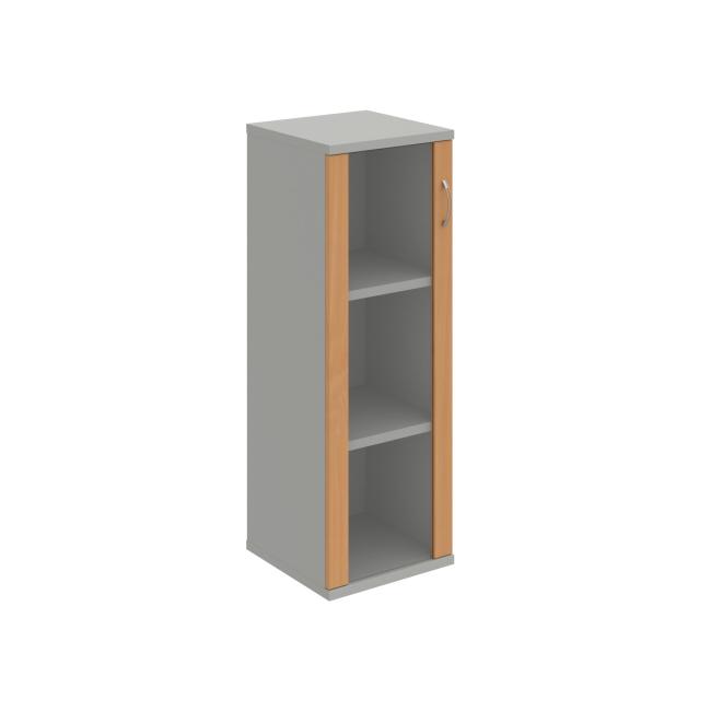 Shelf cabinet Strong L, 40x115.2x40 cm, beech/grey