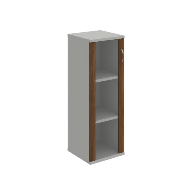 Shelf cabinet Strong L, 40x115.2x40 cm, walnut/grey