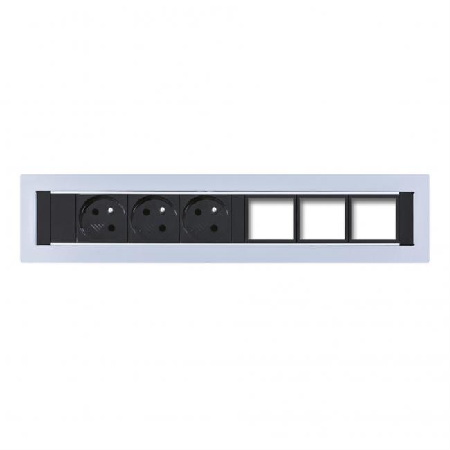 Configurable fixed panel KPP 6, gray