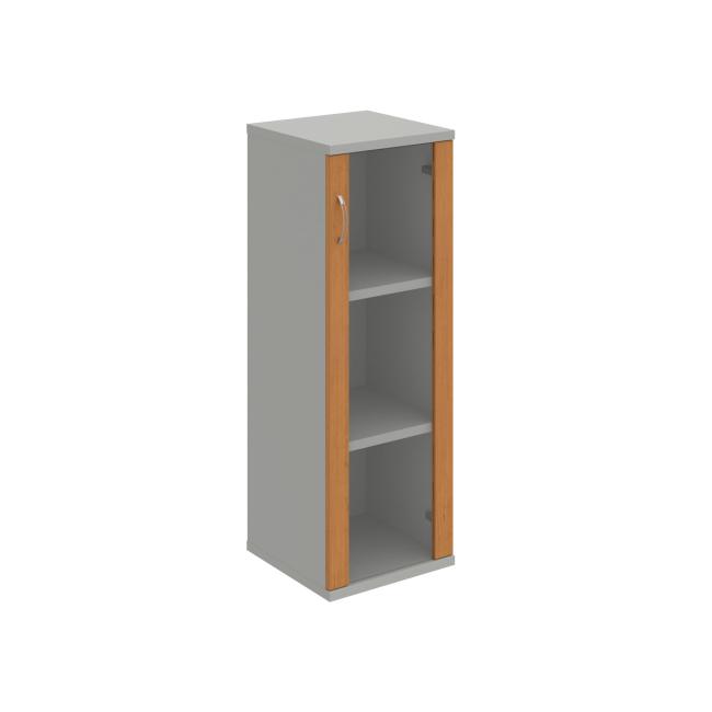 Shelving cabinet Strong P, 40x115.2x40 cm, alder/grey