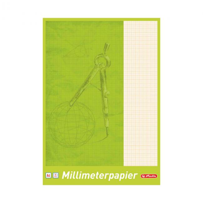 [HL690404] Herlitz milimetrový papier, A4, 80 g, 25 listov