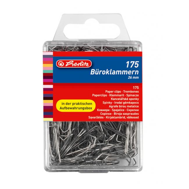 [HL760803] File clips Herlitz 26mm 175 pcs