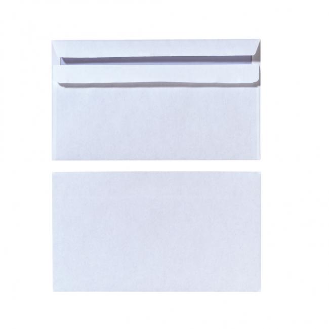 [HL768853] Mailing envelopes DL Herlitz self-adhesive with inner print, white, 25 pcs