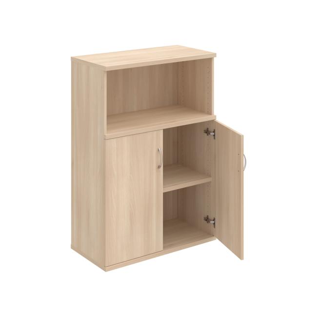 Pevná policová skrinka, 80x115,2x40 cm, agát/agát