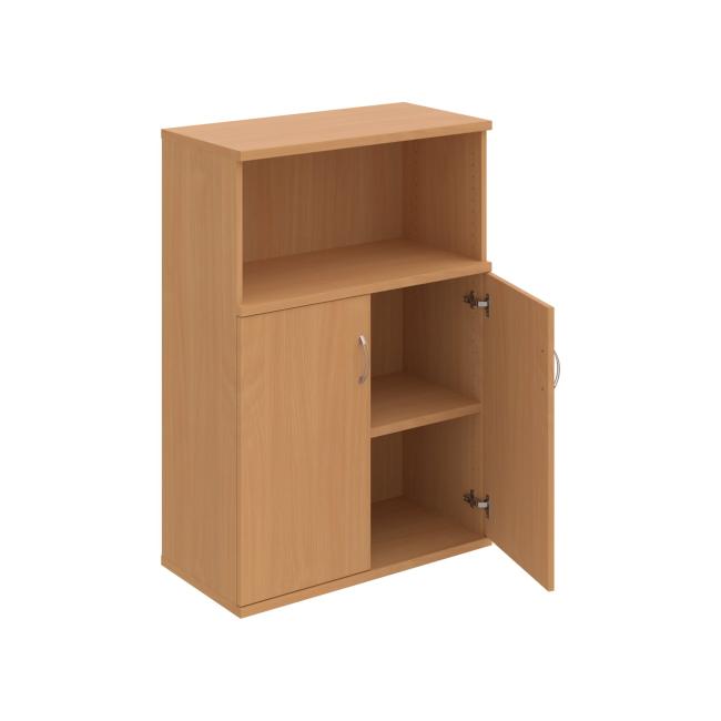 Strong bookcase, 80x115.2x40 cm, beech/beech