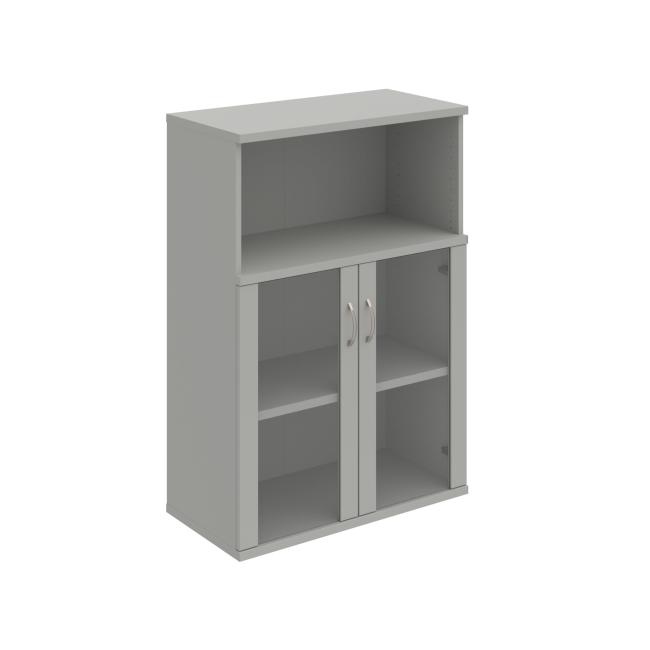 Strong shelf cabinet, 80x115.2x40 cm, gray/grey