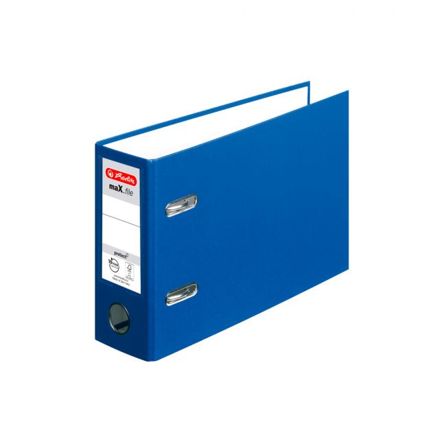 [HL842359] Lever binder Herlitz maX.file A5 7.5 cm wide blue