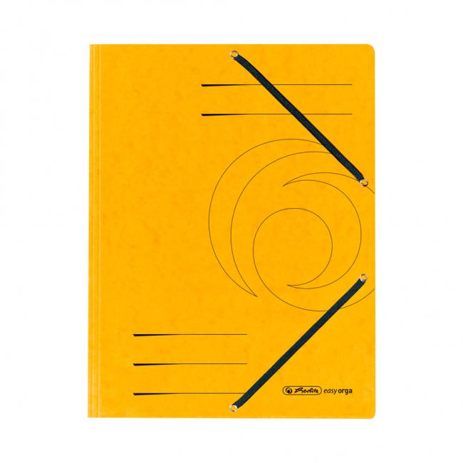 [HL843886] Foam cover with Herlitz yellow rubber band