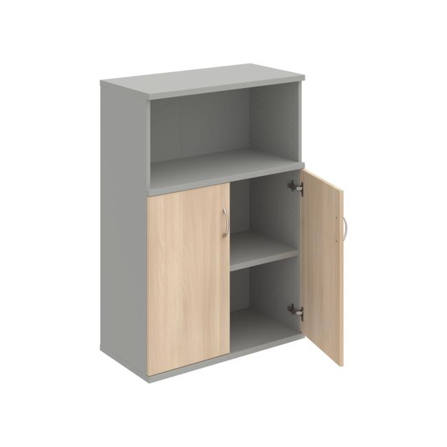 Strong shelf cabinet, 80x115.2x40 cm, agate/grey
