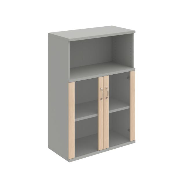 Strong shelf cabinet, 80x115.2x40 cm, agate/grey