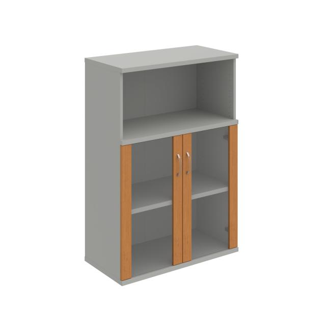 Strong shelf cabinet, 80x115.2x40 cm, alder/grey
