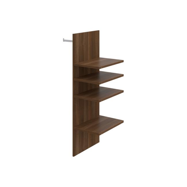 Wardrobe insert Strong, for wardrobe height 192 cm, walnut