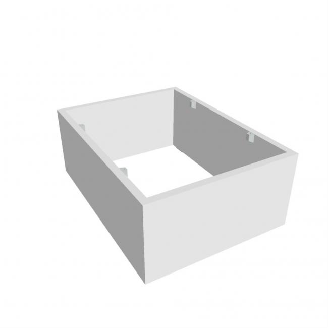 Hobis container plinth, white/white