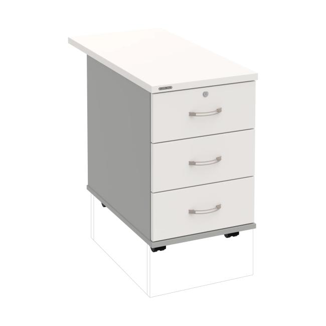 Nádoba Hobis, 40x60x80 cm, bielo/šedá