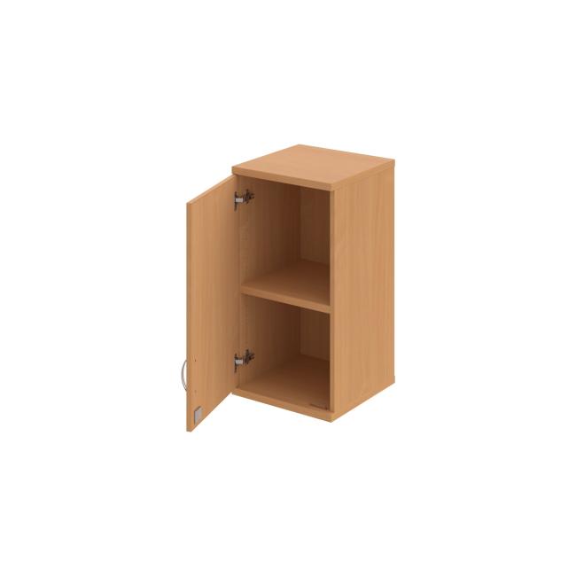 Pevná policová skrinka, zámok, L, 40x76,8x40 cm, buk/buk