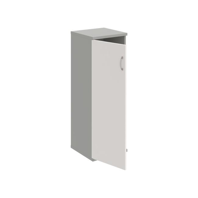 Shelving cabinet Strong L, 40x115.2x40 cm, white/grey